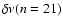 $\delta\nu(n=21)$