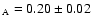 $_{\rm A}=0.20 \pm 0.02$