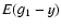 $E(g_{\rm 1} - y)$