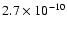 $2.7\times10^{-10}$