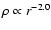 $\rho\propto r^{-2.0}$