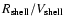 $R_{\rm shell}/V_{\rm shell}$