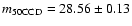 $m_{\rm 50CCD} = 28.56 \pm 0.13$