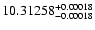 $\rm 10.31258_{-0.00018}^{+0.00018}$