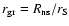 $r_{\rm gr} = R_{\rm ns} / r_{\rm S}$
