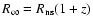$R_\infty = R_{\rm ns} (1+z)$