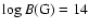 $\log B {\rm (G)} = 14$