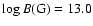 $\log B {\rm (G)} = 13.0$