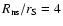 $R_{\rm ns}/r_{\rm S} = 4$