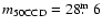 $m_{\rm 50CCD} = 28\hbox{$.\!\!^{\rm m}$ }6$