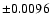 $\pm 0.0096$