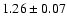 $1.26 \pm 0.07$