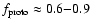$f_{{\rm proto}} \approx
0.6{-}0.9$