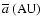 $\overline{a}~({\rm AU})$