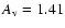 $A_{\rm v} = 1.41$