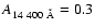 $A_{\rm 14~400~\AA}=0.3$