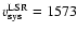 $v_{\rm sys}^{\rm LSR}=1573$