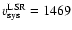 $v_{\rm sys}^{\rm LSR}=1469$