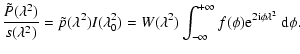 $\displaystyle \frac{\tilde{P}(\lambda^2)}{s(\lambda^2)} =
\tilde{p}(\lambda^2)I...
...
\int_{-\infty}^{+\infty} f(\phi){\rm e}^{2{\rm i}\phi\lambda^2}
\ {\rm d}\phi.$
