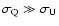 $\sigma_{\rm Q} \gg
\sigma_{\rm U}$