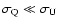 $\sigma_{\rm Q} \ll \sigma_{\rm U}$