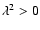 $\lambda^2 > 0$