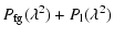 $\displaystyle P_{\rm fg}(\lambda^2) +
P_{\rm l}(\lambda^2)$