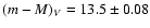 $(m-M)_{V}=13.5\pm0.08$