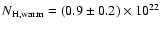${N_{\rm H,warm}=(0.9\pm0.2)\times 10^{22}}$