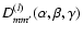 $D^{(l)}_{m
m'}(\alpha,\beta,\gamma)$