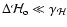 $\Delta {\mathcal
H}_{\rm o}\ll\gamma_{\mathcal H}$