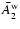 ${\bar A_2^{\rm w}}$