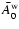 ${\bar A_0^{\rm w}}$