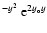 $^{-y^2}~{\rm e}^{2y_{\rm o} y}$