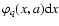 $\varphi_q (x,a){\rm d}x$