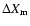 $\Delta X_{\rm m}$