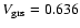 $V_{\rm grs}= 0.636$