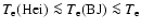 $T_{\rm e}{\rm (He {\sc i})}\la T_{\rm e}{\rm (BJ)}\la
T_{\rm e}$