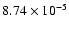 $8.74\times10^{-5}$