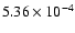 $5.36\times10^{-4}$