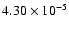 $4.30\times10^{-5}$