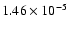 $1.46\times10^{-5}$