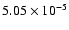 $5.05\times10^{-5}$