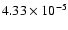 $4.33\times10^{-5}$
