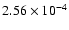 $2.56\times10^{-4}$