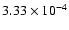 $3.33\times10^{-4}$