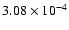 $3.08\times10^{-4}$