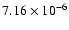 $7.16\times10^{-6}$