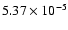 $5.37\times10^{-5}$