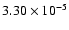 $3.30\times10^{-5}$